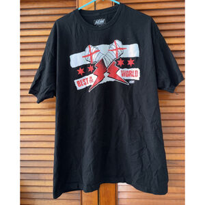 CM Punk AEW Officially Licensed Best In The World Black T-Shirt 2XL WWE